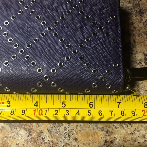 Michael Kors Purple Tech Wallet with Grommets - Picture 4 of 5
